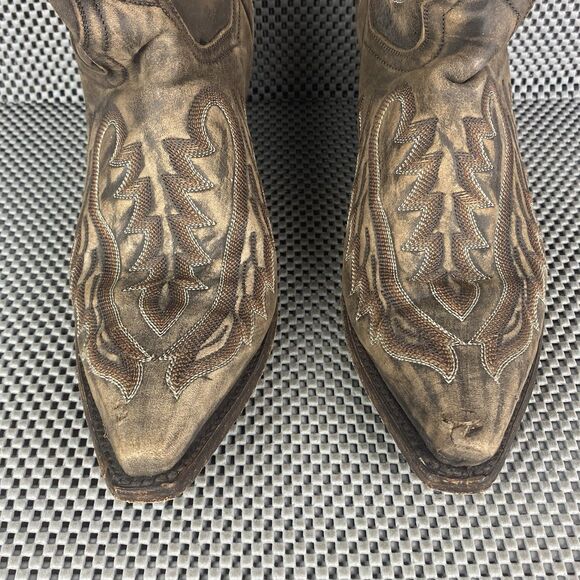 Dan Post Heather Cowboy Boots Womens 9 M Brown Leather Western Made In Mexico - Picture 7 of 16
